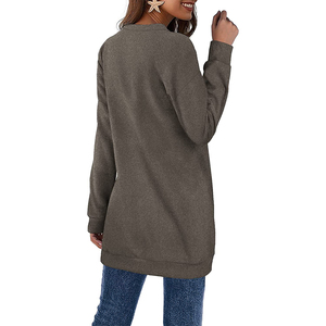 Wholesale Custom Made <b>Christmas</b> Knitted Cotton Blend 300g Pullover <b>Sweatshirt</b> Winter for <b>Women</b> - Product Image 1