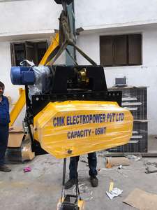 Polipasto Eléctrico de Cable de 10 Toneladas con Carro, Equipo de Elevación de Materiales de Alta Resistencia, Elevación de 6 Metros, Marca CMK, 415V CA Industrial - Product Image 3