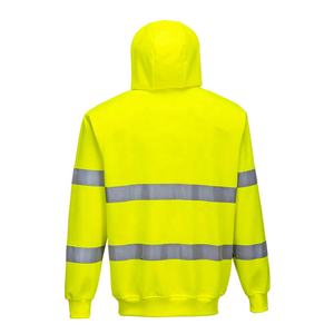Vêtements de sécurité de classe 2 à faible risque, prix bas, polyester, bande réfléchissante haute visibilité, sweat à capuche, commande en petite quantité, marque personnalisée - Product Image 2