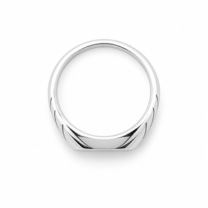 925 Sterling <b>Silver</b> Engraved Oval Band <b>Ring</b> for <b>Men</b> Minimalist Daily Wear Wedding Gift High Polish Finish - Product Image 5