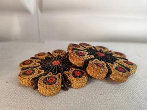 Posavasos de Mimbre Estilo Boho con Diseño Floral, Tapete Decorativo para Mesa de Té, Centro de Mesa para Café y Decoración de Mesa de Comedor - Product Image 5