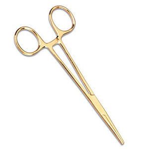 Pince hémostatique chirurgicale professionnelle dorée 14 cm en acier inoxydable, porte-aiguille, pince moustique antistatique réutilisable pour hôpital - Product Image 1