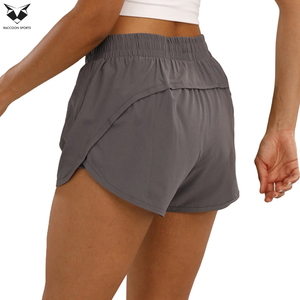Con el Mejor Precio, Cómodos, con el Diseño Más Nuevo, Pantalones Cortos Deportivos de Secado Rápido para Mujer, Pantalones Cortos Deportivos de Cintura Alta de Doble Capa para Mujer - Product Image 2