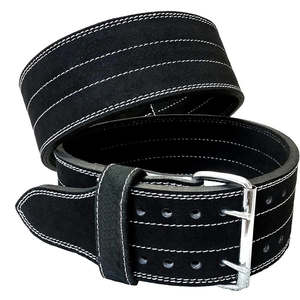 Ceinture de musculation en cuir de vachette à double boucle pour protection lombaire, entraînement de soulevé de terre, fitness et sécurité en salle de sport - Product Image 3