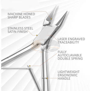 Coupe-ongles professionnel en acier inoxydable pour bébé, ouverture large de 5 pouces, double ressort à ressorts métalliques - Product Image 3