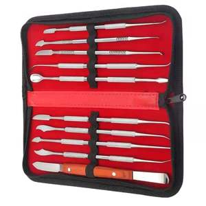 10 Pcs/Set Steel Wax Carving Tools <b>Kit</b> Professional Wax Carver <b>Clay</b> Sculpting Set Pottery Jewelry Making Dental By Grip Surgical - Product Image 3