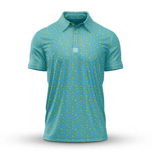 Camisa de Golf Casual para Hombre, de Algodón Transpirable, con Logotipo Personalizado, Impresión Digital 3D, Manga Corta, Estilo Urbano - Product Image 1