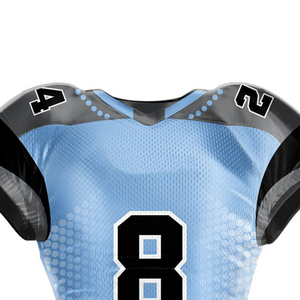 Maillot de football américain pour homme, manches courtes, grande taille, respirant, séchage rapide, 100% polyester, personnalisable, nouvelle arrivée, haute qualité - Product Image 4