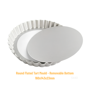 Moldes para Tartas de 6 Pulgadas con Fondo Extraíble, Molde Redondo para Quiche, Laterales Acanalados para Tartas, Moldes para Tartas de Huevo para Hornear, Pasteles de Mousse, Postres - Product Image 2
