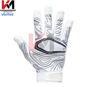 Gants de football américain personnalisés avec logo, grip professionnel, pour receveurs, impression par sublimation, vente en gros, usine - Product Image 5