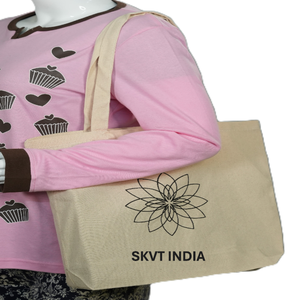 Sac de courses réutilisable le plus vendu avec logo, logo imprimé sur mesure, taille extra large, sac fourre-tout promotionnel en toile de coton - Product Image 5