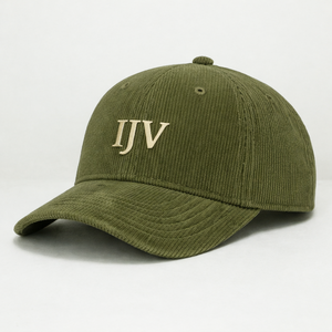 Casquette de baseball vintage unisexe en velours côtelé à 6 panneaux, avec logo personnalisé brodé, profil moyen structuré, visière pré-courbée, haute qualité, vente en gros - Product Image 3