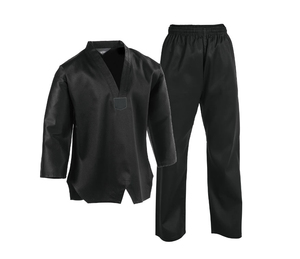 Uniforme de Taekwondo de Alta Calidad en Poliéster y Algodón, Rojo y Negro, para Competencia, con Logotipo Personalizado, Unisex, Ropa de Artes Marciales - Product Image 2