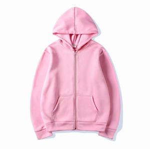 Sweat-shirt unisexe à capuche zippé, coupe oversize, color block, décontracté, pour l'automne, 100 % coton French Terry, service OEM - Product Image 2