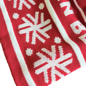 Gorro rojo NARDINO con diseño de copo de nieve blanco y pompón, gorro de invierno unisex, 56-58 cm, estilo informal para adultos - Product Image 2