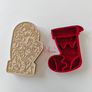 Mangkuk Makanan Anjing Silikon Anti-Racun, Alas Jilat Anjing Anti-Selip, Hadiah Natal untuk Hewan Peliharaan - Product Image 5