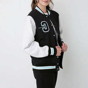 2026 Meilleures vestes universitaires pour femmes à manches longues, qualité supérieure, les plus vendues, respirantes, en cuir, du meilleur fournisseur - Product Image 4