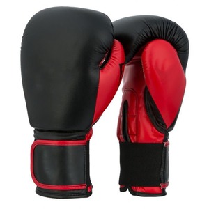 Customized Black With Red Boxing <b>Glove</b> Hot Selling Adult Boxing <b>Gloves</b> With Logo Printed at Best Price - Product Image 5