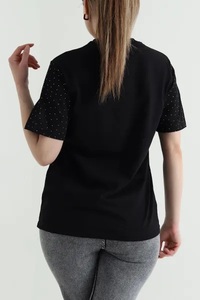 Women's Solid Short Sleeve T-Shirt Regular Sleeve Crew Neck Knitted Cotton Casual Summer <b>Top</b> Regular Fit Breathable Eco-Friendly - Product Image 5