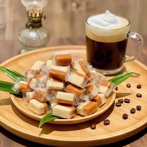 Caramelos Masticables Suaves de Café y Coco Salados, Baja Dulzura, No Pegajosos, Envasados Individualmente, Bolsa de 500g/1kg, Exportación, Marca Privada - Product Image 2