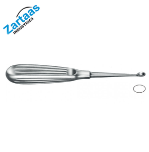 Curette à os Volkmann à manche creux ovale n ° 0 17 cm Fabricant et exportateur d'instruments chirurgicaux - Product Image 1