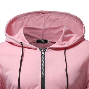 Wholesale Men's Winter Zipper Hoodie Custom 100% Cotton Double Layer Pure <b>Orange</b> White Windproof <b>Fleece</b> Lining Customized - Product Image 4
