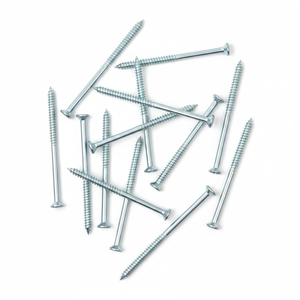 Double Ended Metric/Inch Wood <b>Screws</b> M6-M12 Diameter Slotted Head Partial Thread Class 4.8 6.8 Zinc Plated Carbon Steel DIN PDC - Product Image 1