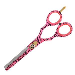 Ciseaux à effiler les cheveux durables de 5 pouces pour barbiers et salons, lame à effiler en acier inoxydable tranchante, ciseaux à effiler de précision avec poignée ergonomique - Product Image 2
