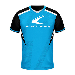 Camiseta de Pádel con Cuello en V, Sublimación Completa, Manga Corta, Absorbe la Humedad, Elástica en Cuatro Direcciones, Transpirable, Ecológica, Ajuste Atlético - Product Image 3