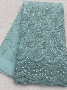 Elegant <b>Polyester</b> Net Embroidery <b>Fabric</b> for Wedding Dresses Couture Fashion Garments Bags Home Textile and Swimwear Design - Product Image 5