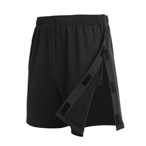 Custom Men's Adaptive Tear-Away Mid Elastic Waist 100% Cotton Canvas 220g Smart Casual Eco-Friendly Breathable Board Shorts - Product Image 2