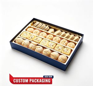 Custom <b>Kraft</b> Dessert Packaging <b>Box</b> with Durable Cardboard and OEM Logo Printing - Product Image 1