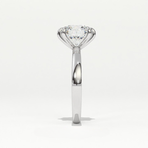 Anillo Solitario Aarinya Vintage con Diamante Cultivado en Laboratorio de 2.7ct, Certificado IGI, Clásico Arquitectónico, Engaste de Corona de 6 Puntas, Plata 925 - Product Image 3