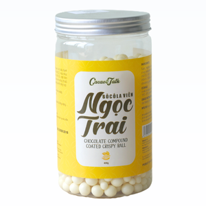 Service de fabrication de chocolat composé blanc en boules croustillantes HALAL OEM/ODM pour pâtisserie, décoration de gâteaux, emballage individuel, marque privée, nouveauté - Product Image 1