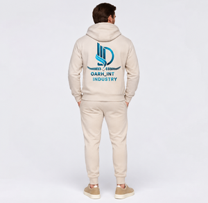 Ensemble de survêtement léger à capuche beige pour homme, manches longues, couleur unie, décontracté, coupe régulière, respirant, idéal pour l'automne - Product Image 6