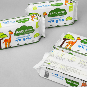 Lingettes humides jetables Premium BabyWow, 80 unités, écologiques, parfumées, non tissées, 150x200mm, lingettes nettoyantes pour la maison, le bureau et les voyages - Product Image 1