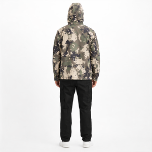 Chaqueta bomber impermeable de última moda, con cremallera y estampado, a prueba de viento, para exteriores, chaqueta softshell, cortavientos, para hombre. - Product Image 2