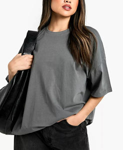 Camisetas Personalizadas al por Mayor para Mujer, Logotipo Impreso Personalizado, 100% Algodón, Ligeras, de Manga Corta, Ecológicas, para Verano - Product Image 3