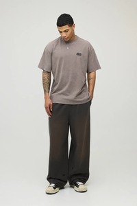 เสื้อยืดทรงบ็อกซี่โอเวอร์ไซส์ผ้าฝ้ายหนาน้ำหนักมากสำหรับผู้ชาย ทรงหลวมไหล่ตก สไตล์สตรีทแวร์ลำลอง แฟชั่นฤดูร้อน - Product Image 5