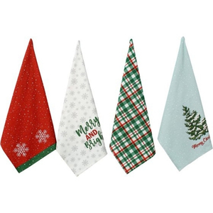 Vente chaude Serviettes de cuisine en coton et lin à carreaux teints en fil, design personnalisé, serviettes de thé en lin imprimées personnalisées très vendues - Product Image 1