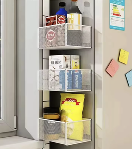 OEM/ODM Vietnam Carbon Steel Magnetic Spice <b>Rack</b> Refrigerator Storage Shelf Kitchen Organizer Holder - Product Image 2