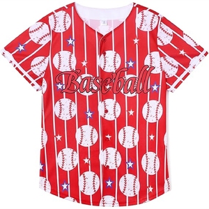 Maillot de baseball pour l'entraînement, la pratique et les matchs, avec tissu respirant et anti-humidité - Product Image 1