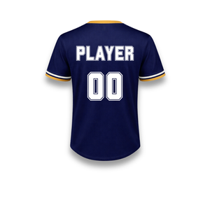 Conjunto de Uniforme de Béisbol Personalizado para Hombre, Pantalones Azul Marino y Blancos, Manga Corta, Logotipo Bordado, Corte Regular, Poliéster, para Todas las Temporadas - Product Image 4