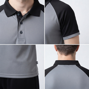 Designer Brand Sportive Breathable Short-sleeved Fitted Casual Sports <b>Work</b> Stylish Stretch 100% Cotton <b>Polo</b> <b>Shirt</b> Collar for Men - Product Image 3