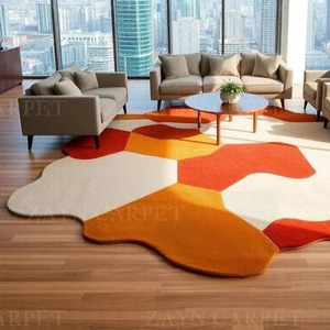 Luxury <b>Abstract</b> Color Block <b>Rug</b> Hand Tufted Woolen Handmade Indoor Outdoor <b>Rug</b> Home Decor Best Price Modern <b>Abstract</b> Solid <b>Rug</b> - Product Image 2