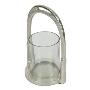 Support de bougie en verre style étrier de cheval argenté, bougeoir décoratif, coffrets cadeaux, accessoires de décoration de table pour salon - Product Image 6