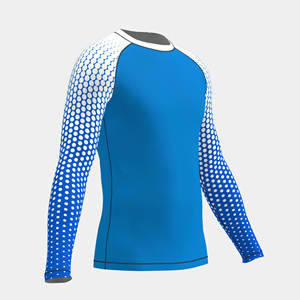 Nouveauté : Rashguard personnalisé respirant en polyester/nylon pour hommes, manches longues, imprimé MMA, fabriqué au Pakistan - Product Image 1
