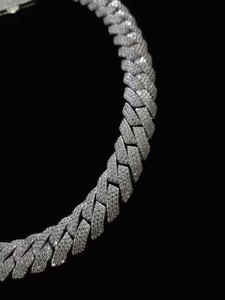 Iced Out Cuban Link Chain <b>Necklace</b> for Men Diamond Hip Hop Chain Luxury <b>Statement</b> Jewelry - Product Image 2