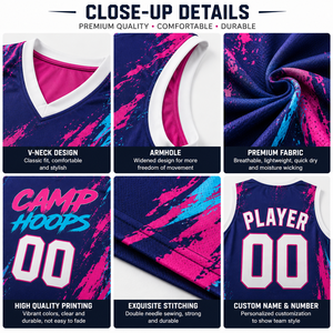 Custom Summer Basketball Camp Jersey Team Training Practice Shirt Quick Dry Sleeveless Uniform Sublimated Player <b>Name</b> and Number - Product Image 3