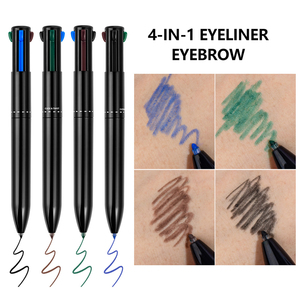 ปากกาอายไลเนอร์ 4-in-1 สูตรกันน้ำ ติดทนนาน 4 เฉดสี ใช้ได้กับคิ้ว/ขอบปาก บรรจุภัณฑ์ปรับแต่งได้ เครื่องสำอาง - Product Image 2